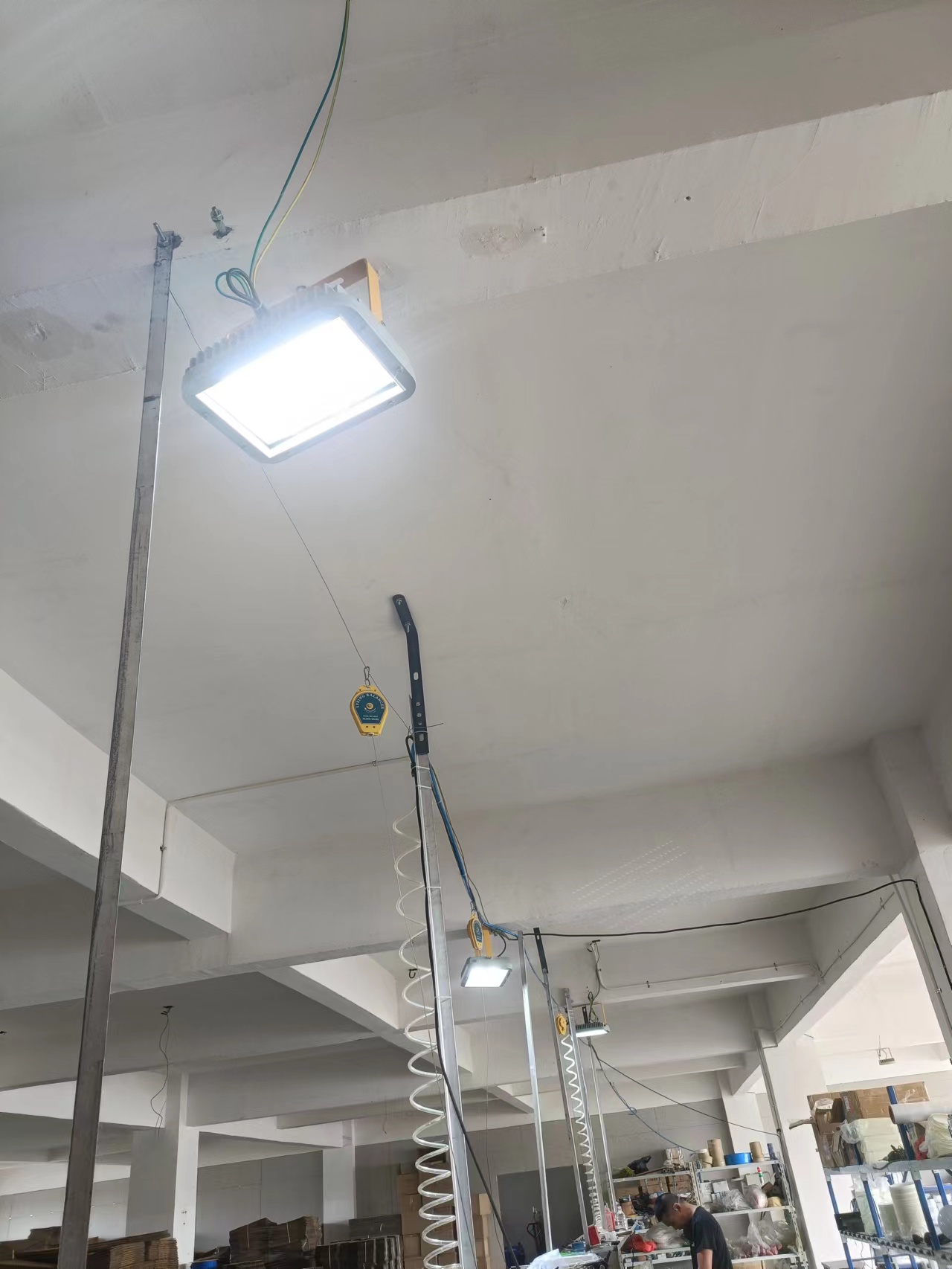 方形LED防爆灯车间应用